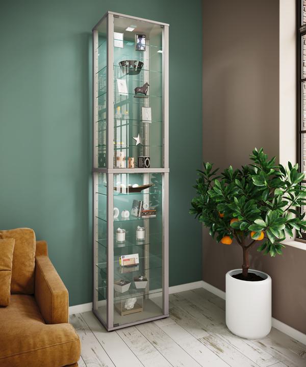 Produktbild VCM Sammel Stand Vitrine Holz Glas Kavis XXL (50 x 30 cm)