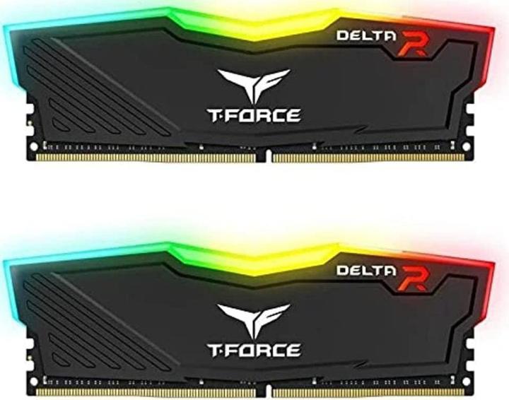 Produktbild Team Group Atmintis T-Force Delta RGB, DDR4, 16 GB, 3200MHz, CL16 (TF3D416G3200HC16FDC01) (2 x 8GB, 3200 MHz, DDR4-RAM, DIMM)