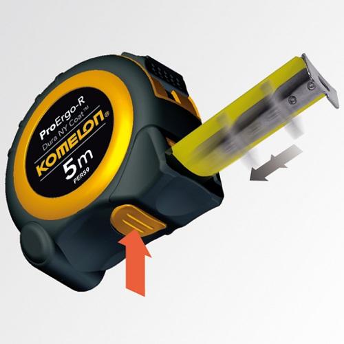 Actual product image Komelon Roulette PRO ERGO-R 10 mx 25 mm (M)
