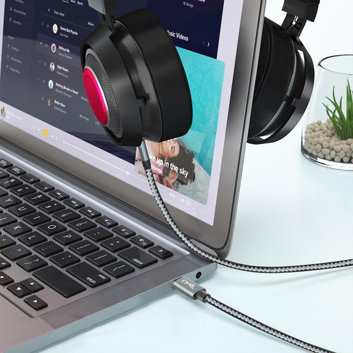 Actual product image LinQ USB-C cable / 4-pin jack plug (1.50 m, 3.5mm jack (AUX))