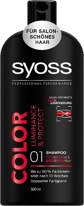 Syoss Luminance et protection des couleurs (500 ml, Shampoing liquide)