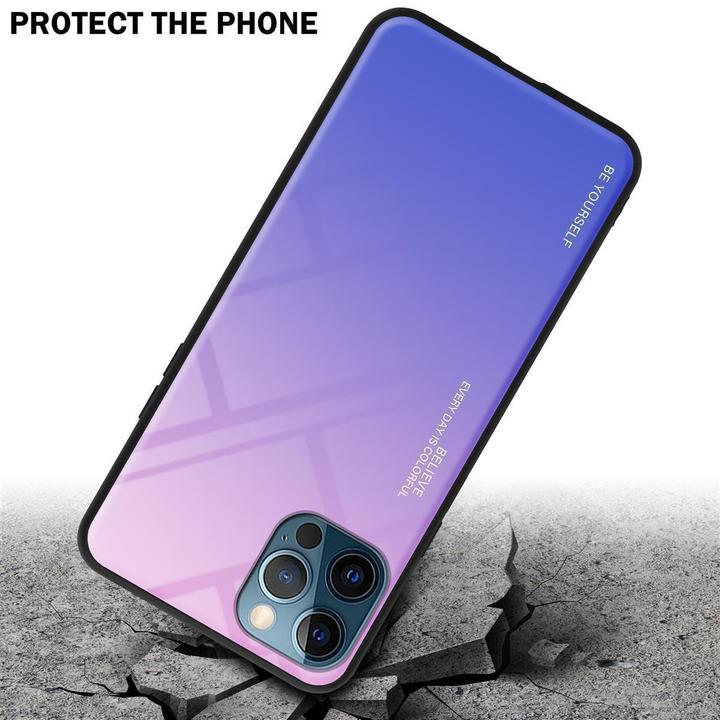 Produktbild Cadorabo TPU 2 Farben Glas Cover (Realme 12 Pro+, Apple iPhone 12)