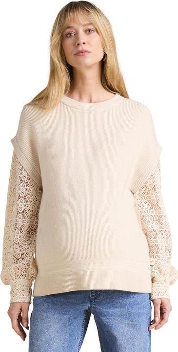 Produktbild Envie de Fraise Umstandspullover mit Ärmeln aus Spitze, Recycling-Polyester (W32/L34)