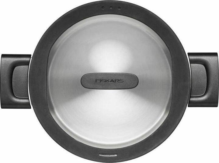 Produktbild Fiskars Kasserolle mit Deckel, Ø 20 cm, Füllmenge: 3,5 Liter, Für alle Kochfelder geeignet, Rostfrei (20 cm, Kochtopf, Edelstahl)