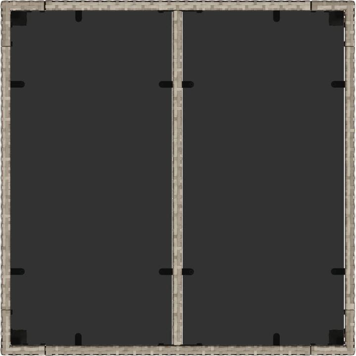 Image du produit VidaXL Gartentisch mit Glasplatte (90 cm)