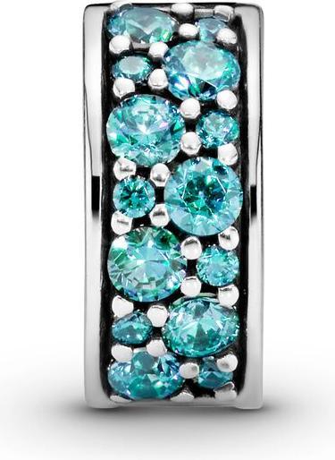 Actual product image Pandora Turquoise pavé lustre (Silver)