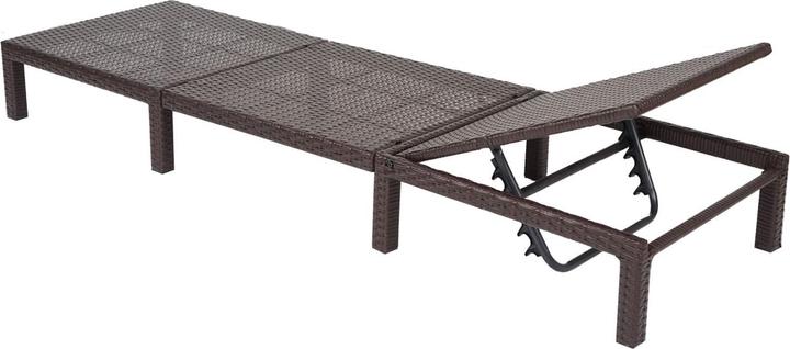 Produktbild JOHN316 Rattan Liegestuhl (198 cm)