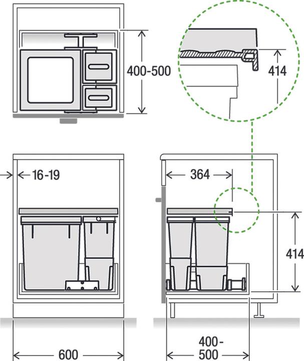 Produktbild Müllex Kehrichtsystem X60 Basic (40 l)