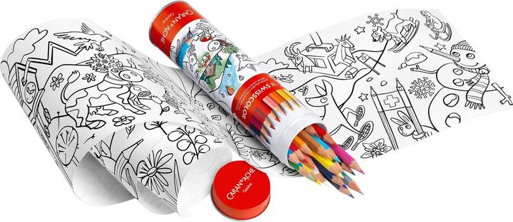Actual product image Caran d'Ache Swisscolor Metalldose Farbstifte (Multicoloured, 18 x)