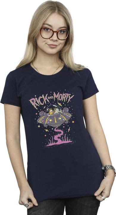 Immagine prodotto Rick And Morty Pink Spaceship Maglietta Donna (XL)