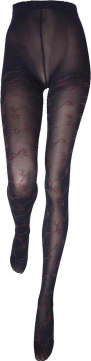 Actual product image Levee Floral 60 tights, colour 399 black, size 40-42 (60 DEN, 40 - 42)