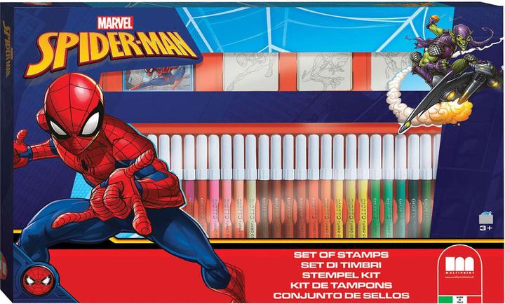 Actual product image Multiprint Spiderman colouring set with stamps, 41 pcs.