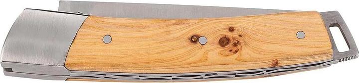 Produktbild Fontenille Pataud Taschenmesser LE THIERS POCKET, Sandvik Stahl 14C28N, Back Lock, Edelstahlbacken, Wacholderholz-Gri (8 cm)