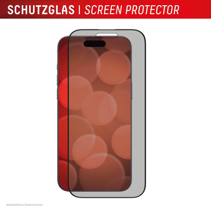 Produktbild Displex Privacy Glass, Privacy Full Cover Panzerglas (1 Stück, Apple iPhone 16 Pro)