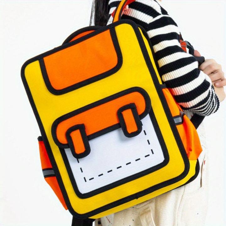 Actual product image Only-Bags.Store New cute cartoon anime backpack, unique satchel for students