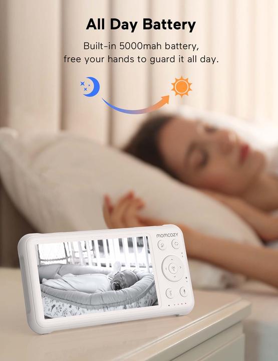 Image du produit Momcozy Moniteur vidéo pour bébé (Vidéo et audio, 300 m)