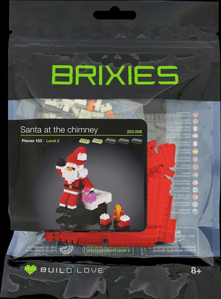 Immagine prodotto Brixies Babbo Natale sul camino