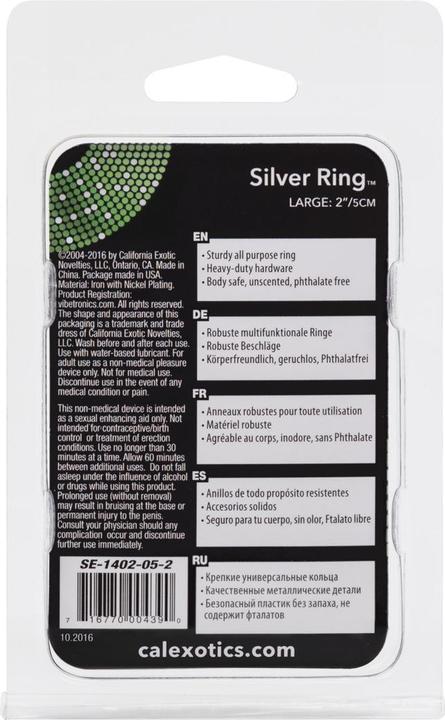 Actual product image CalExotics Silver Ring - Large (6.35 cm)