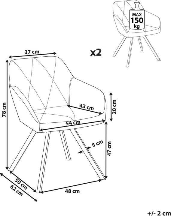 Actual product image Beliani Monee