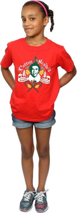 Actual product image Elf Girls Cotton Headed Ninny Muggins Cotton T-Shirt (140, 146)
