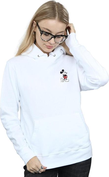 Actual product image Disney Womens/Ladies Mickey Mouse Kickin Retro Chest Hoodie (XL)