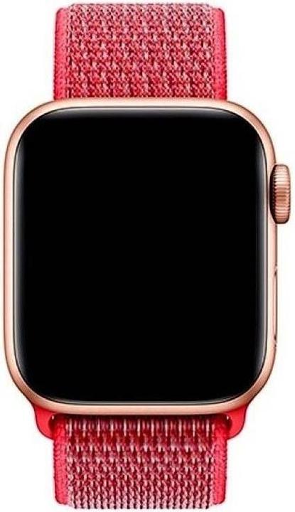 Produktbild Devia Sport Loop Rot 384041 mm (38 mm, 41 mm, 40 mm, Fabric, Nylon, Apple Watch Series 1, Apple Watch Series 7, Apple Watch SE, Apple Watch Series 8, Apple Watch Series 9, Apple Watch Series 2, Apple Watch Series 3, Apple Watch Series 4, Apple Watch Series 5, Apple Watch Series 6)