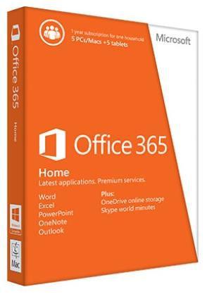 Produktbild Microsoft Office 365 Home (1 User, 12 Monate)