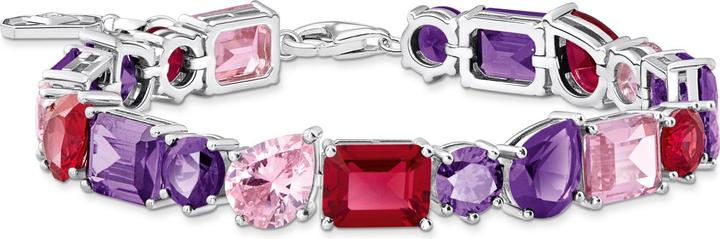 Image du produit Thomas Sabo Bracelet de tennis avec pierres multicolores en trois tailles Argent (19 cm, Argent 925)