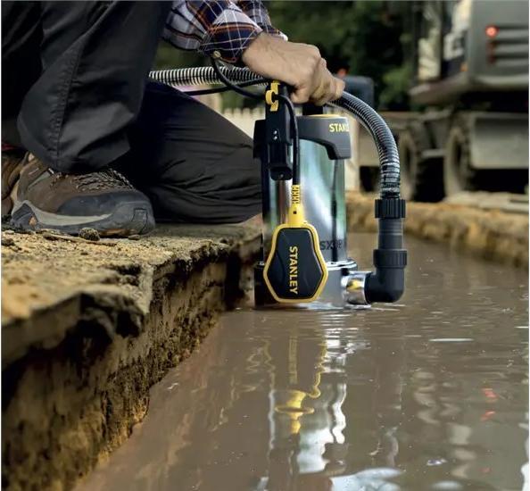 Actual product image Portable Power & Garden Tools - Submersible Pump - Stainless Steel - Clean Water - 750 W (Clear water pump)