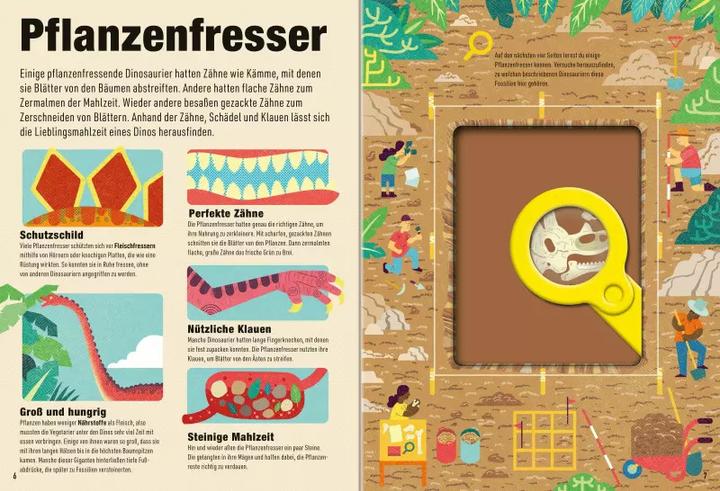 Produktbild Ravensburger Das Buch mit der Lupe: Dinosaurier (Deutsch, Karin Ehrhardt, Donough O'Malley, Camilla de la Bedoyere, 2020)