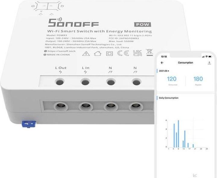 Produktbild Sonoff POWR3 (Schaltaktor)