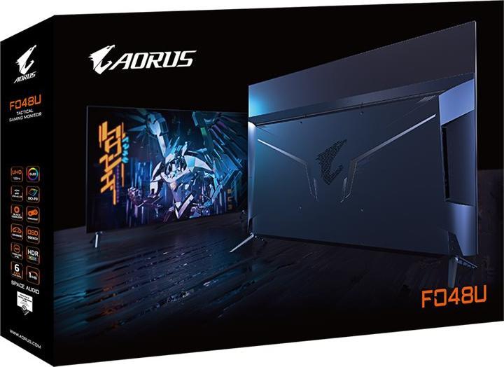 Actual product image Gigabyte Aorus FO48U (3840 x 2160 Pixels, 48")