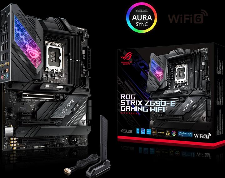 Productafbeelding ASUS ROG Strix Z690-E Gaming Wifi (LGA 1700, Intel Z690 (DDR5), ATX)
