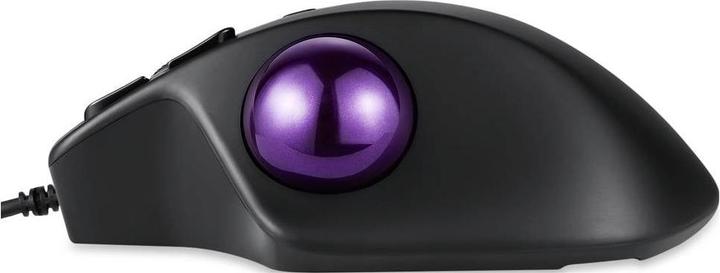 Actual product image Perixx PERIMICE-520, wired ergonomic trackball mouse, adjustable angle, 2 DPI level, black (Cable)