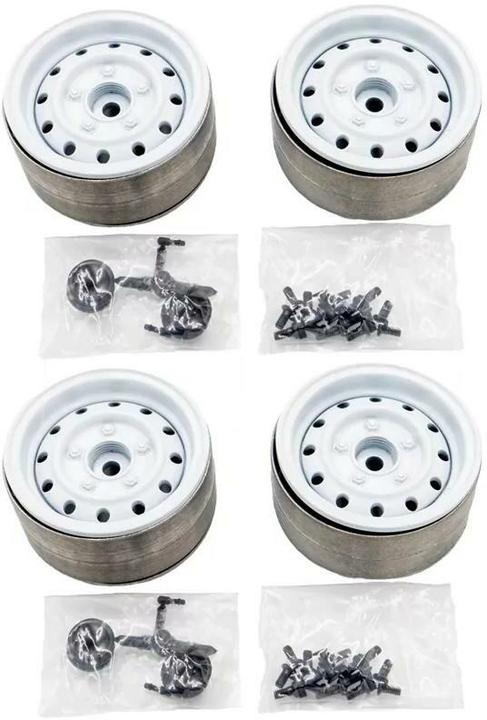 Produktbild Hobbytech Felgen 1.9" Metal Beadlock Classic 1 Weiss, 4