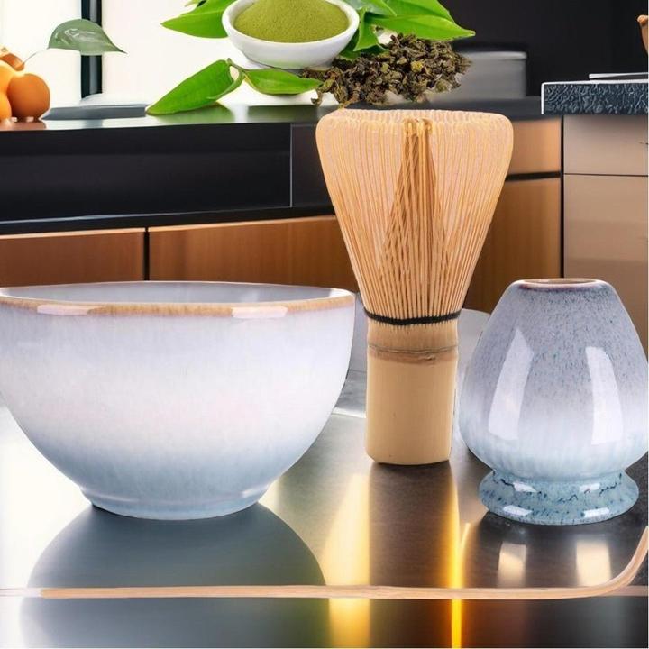 Actual product image Calimatcha Matcha green tea set -Paapuru incl. broom gift