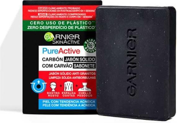 Garnier Skin Active Pure Carbon Feste Seife 100g (Handseife Nachfüllpackung)
