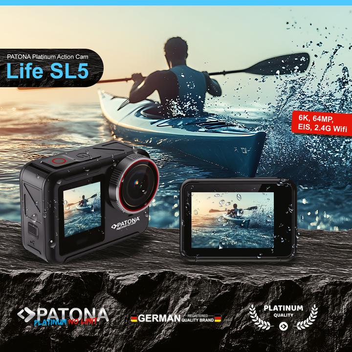 Actual product image Patona Platinum Action Cam Life SL5 6K (30p, Wi-Fi)