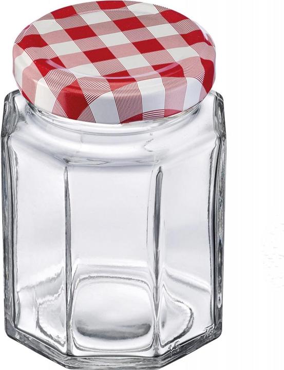Produktbild Westmark 6er Set 191ml 6eck Gläser, m Herz-Dekor Deckel, 58 mm (6 Stk., 0.19 l)