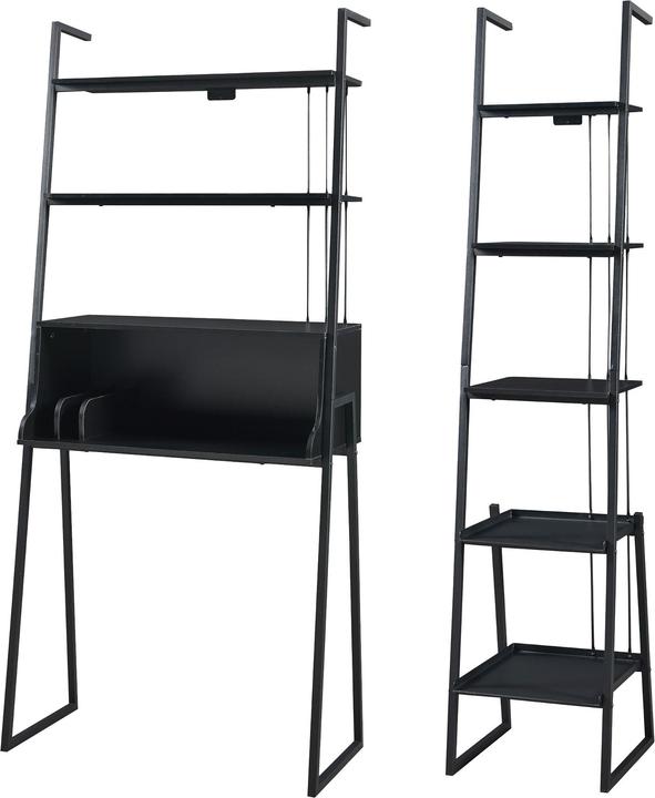 Image du produit En.Casa Ensemble de meubles Storfjord 2 pcs. 1x bureau, 1x étagère à échelle