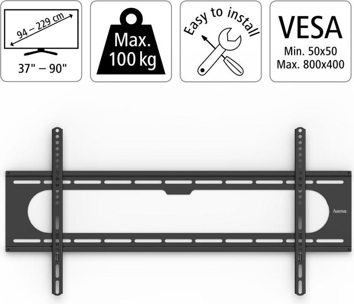 Produktbild Hama FIX Strong (Wand, 90", 100 kg)