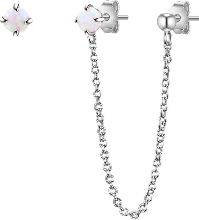 Actual product image Glanzstücke München Ladies Sterling Silver Opal (synth.) silver - 26621 (Sterling Silver)