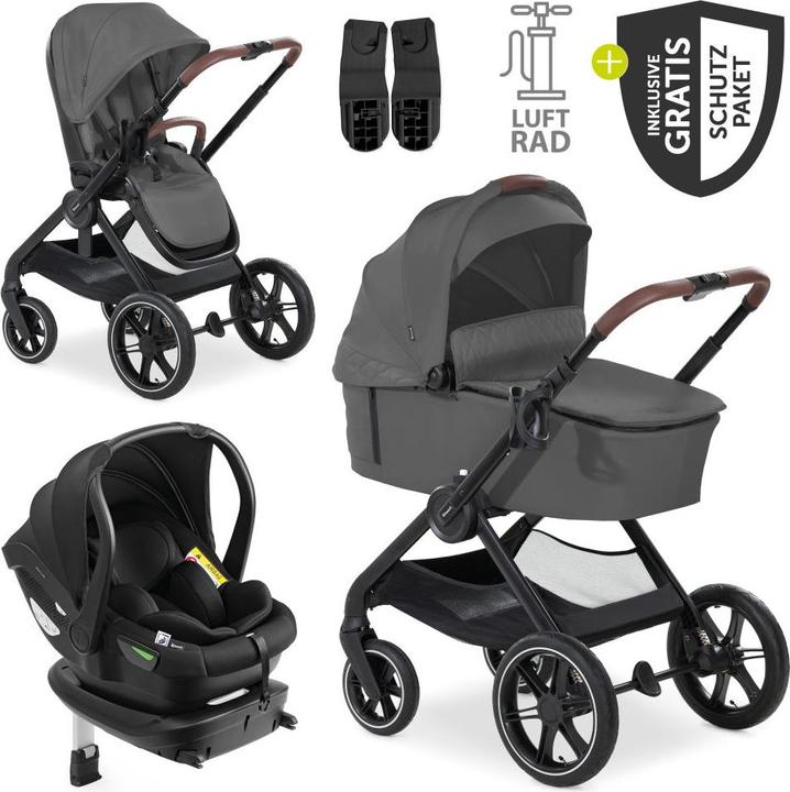 Actual product image Hauck 4in1 pushchair set Walk N Care Air Trio pushchair 3 in 1