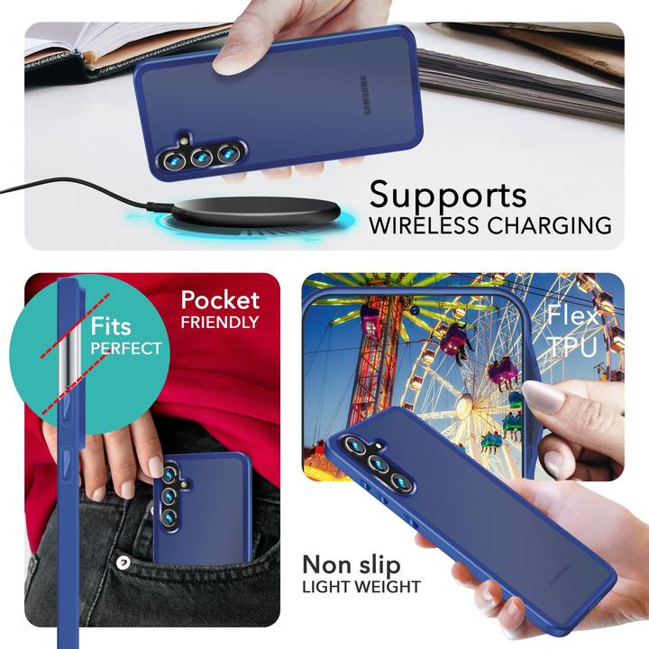 Immagine prodotto Nalia Copertura ibrida semitrasparente con cornice protettiva (Samsung Galaxy S24+)