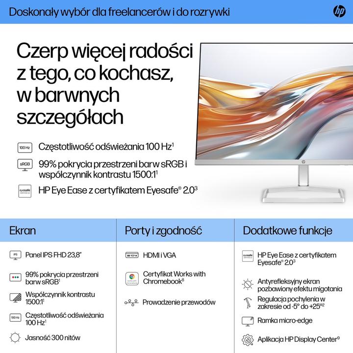 Nährwerte und Zutaten HP 524sw 60,96cm 24Zoll IPS 1920x1082 16:9 5ms HDMI VGA (P) (1920 x 1080 Pixel, 23.80")