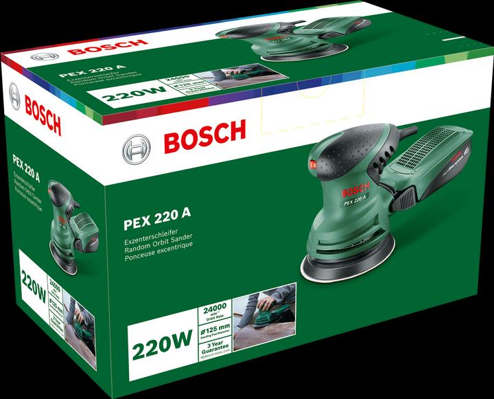 Actual product image Bosch Home & Garden Pex 220 A (Eccentric grinder, 220 W)