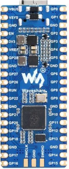 Actual product image WaveShare RP2040-LCD Raspberry Pi Pico based MCU with LCD screen