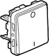 Actual product image Legrand Plexo55 Modular circuit breaker 2-pole damp-proof grey 069530