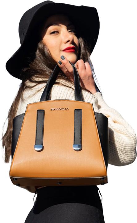 Image du produit Zoccolillo Sac à main en cuir vegan fait main IRIS vert XL