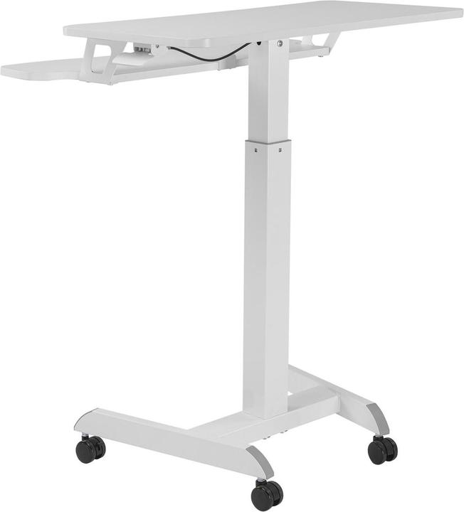 Productafbeelding Ergo Office In hoogte verstelbaar mobiel werkstation met dubbel platform, staand werken, wit max. (80 x 40 x 120 cm)